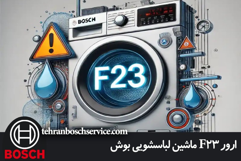 ارور F23 ماشین لباسشویی بوش 