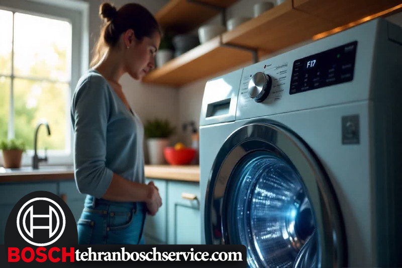 رفع ارور F17 لباسشویی بوش در خانه 