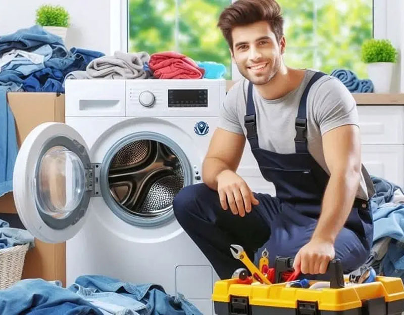 باز کردن قفل ماشین لباسشویی بوش سری 8