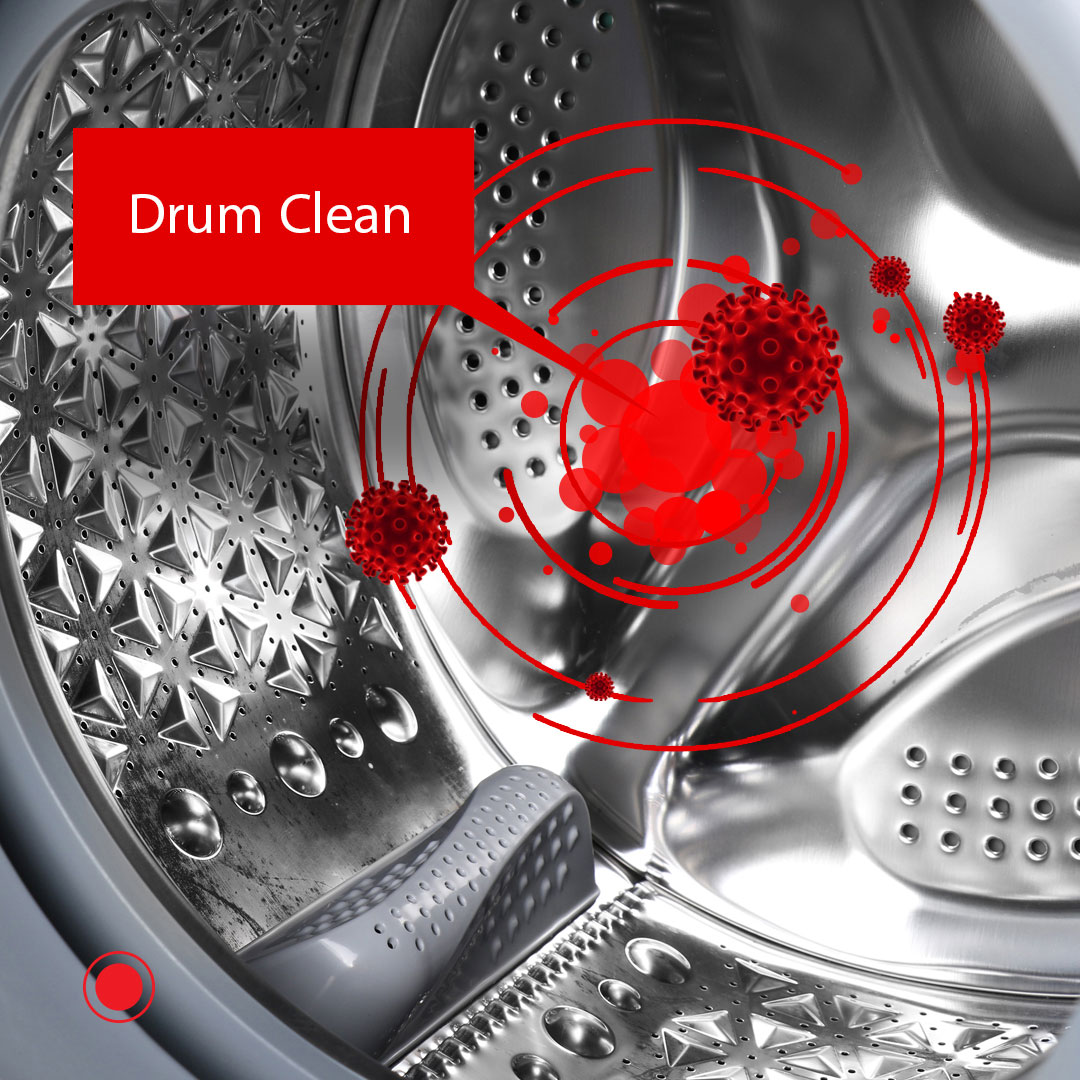 برنامه drum clean لباسشویی بوش