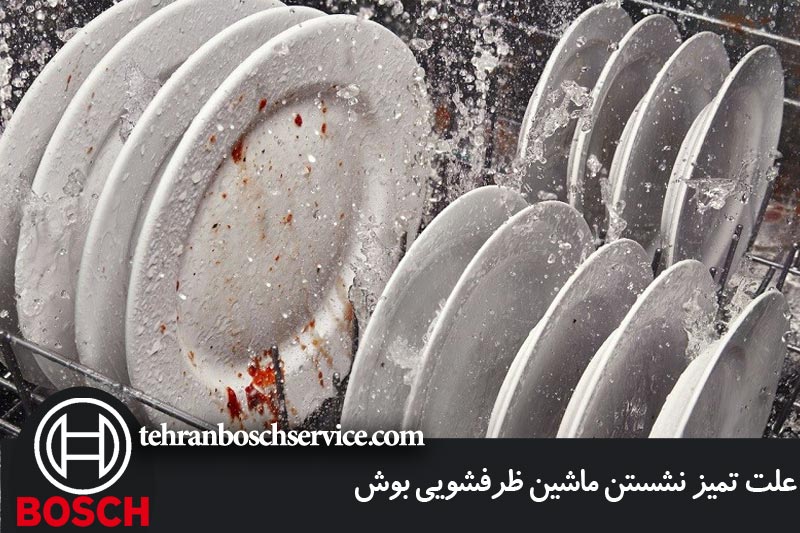 علت تمیز نشستن ماشین ظرفشویی بوش