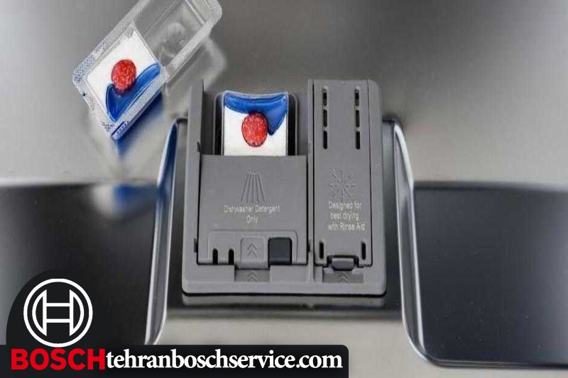 راهنمای گذاشتن قرص ماشین ظرفشویی BOSCH 