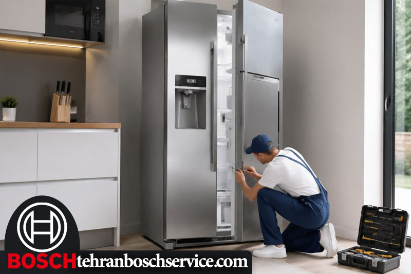 دلایل روشن شدن آلارم یخچال ساید bosch