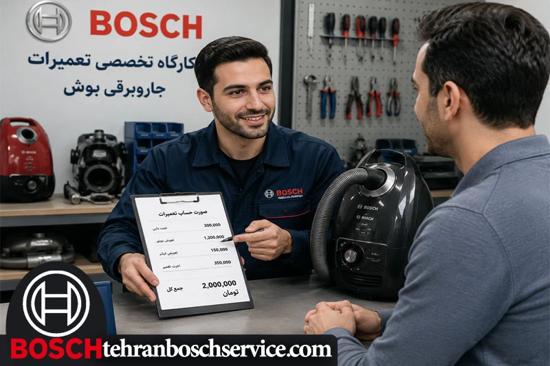 هزینه تعمیر جاروبرقی بوش