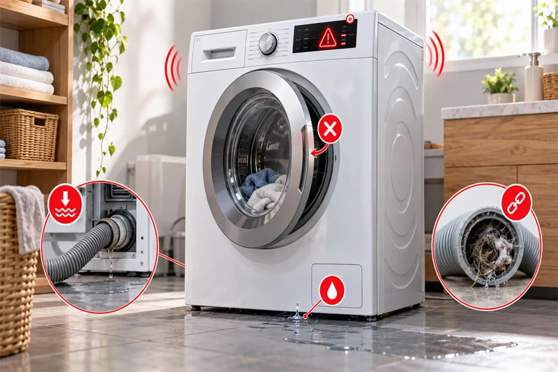 مشکلات ماشین لباسشویی بوش