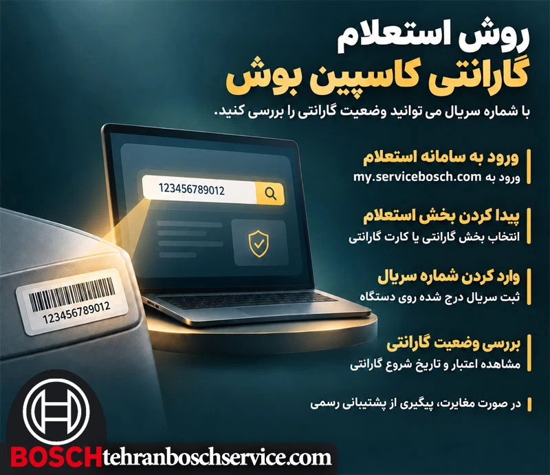 روش استعلام گارانتی کاسپین بوش